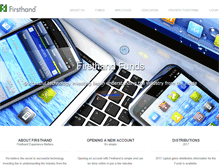 Tablet Screenshot of firsthandfunds.com